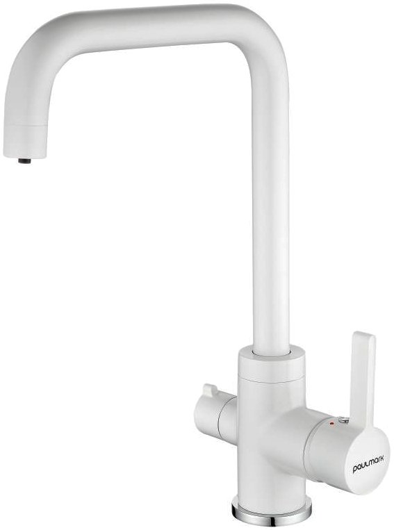 Смеситель Paulmark Logas для кухонной мойки, белый Lo213021-431TW - 0