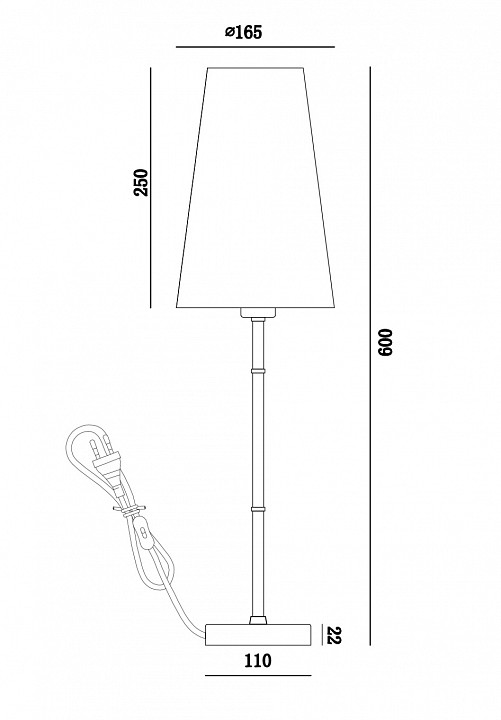 Настольная лампа декоративная Maytoni Zaragoza H001TL-01BS - 2