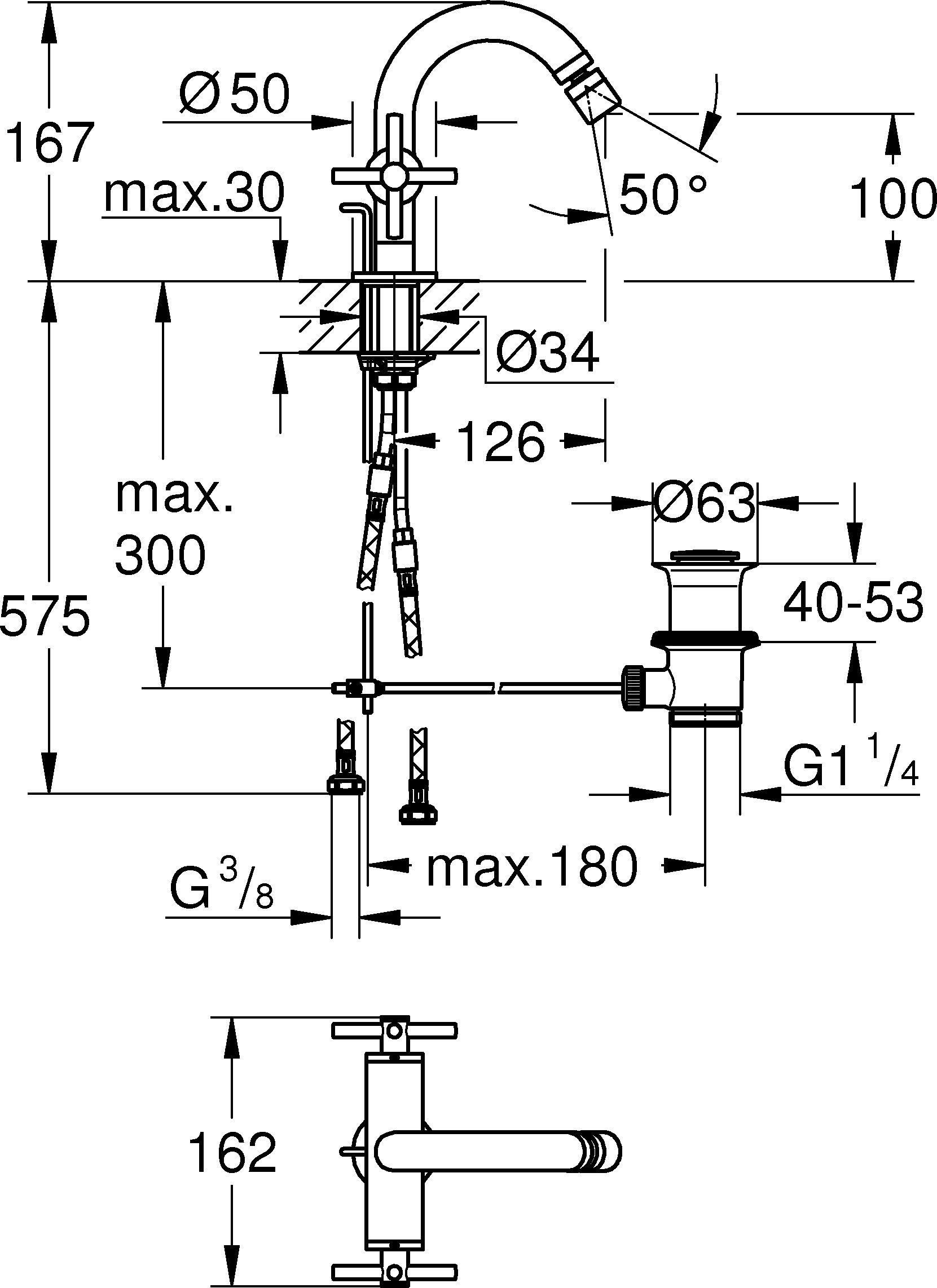Смеситель Grohe Atrio New 24027AL3 для биде - 2