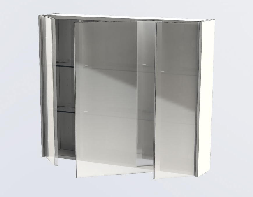 Зеркало-шкаф Aquanet Латина 90 белый 179605 - 6