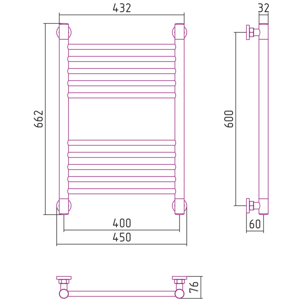 Полотенцесушитель водяной ДР 