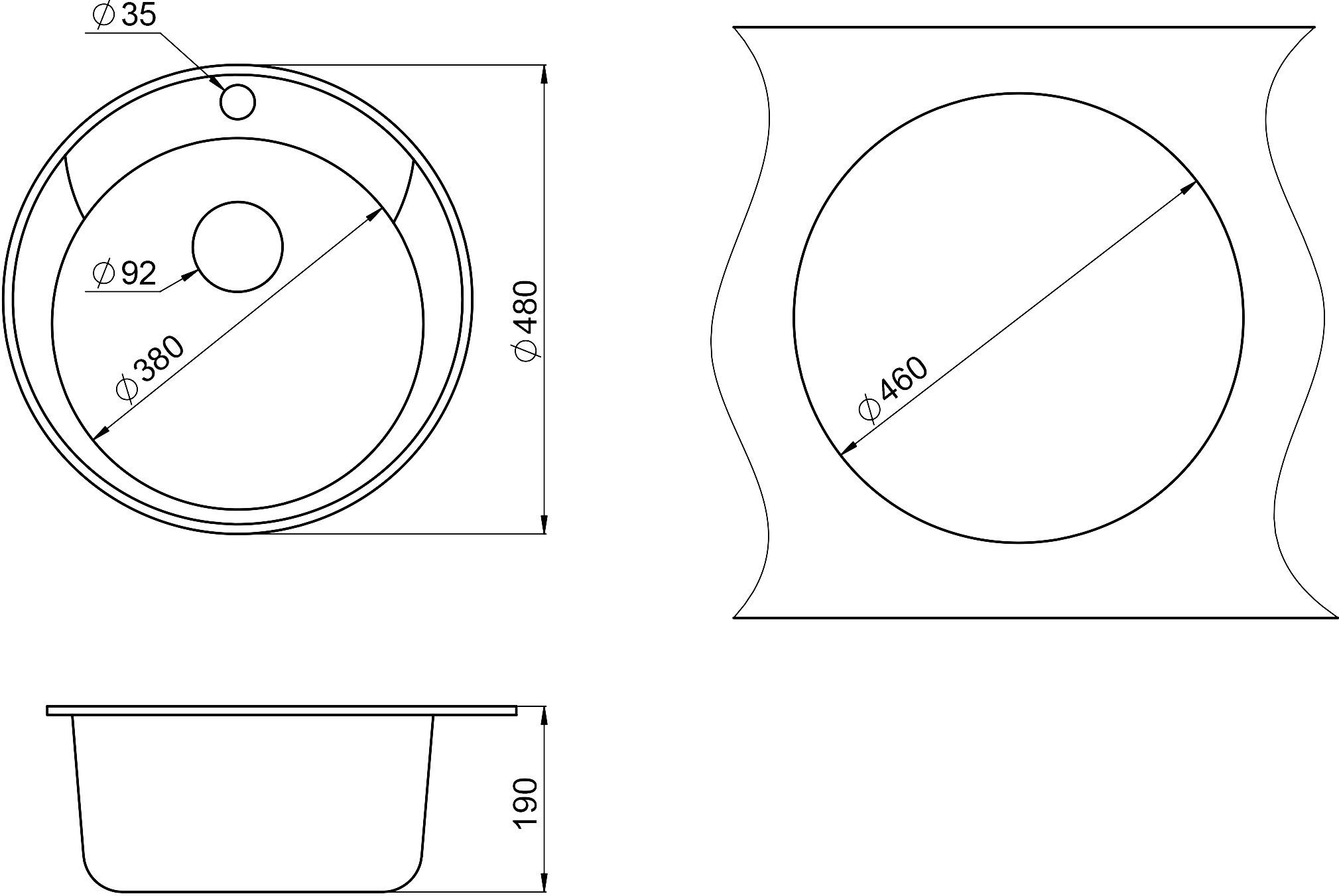 Мойка кухонная Paulmark Gelegen 48 черный матовый PM404800-BL - 2