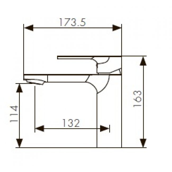 Смеситель Kaiser Linear 59011 для раковины - 1