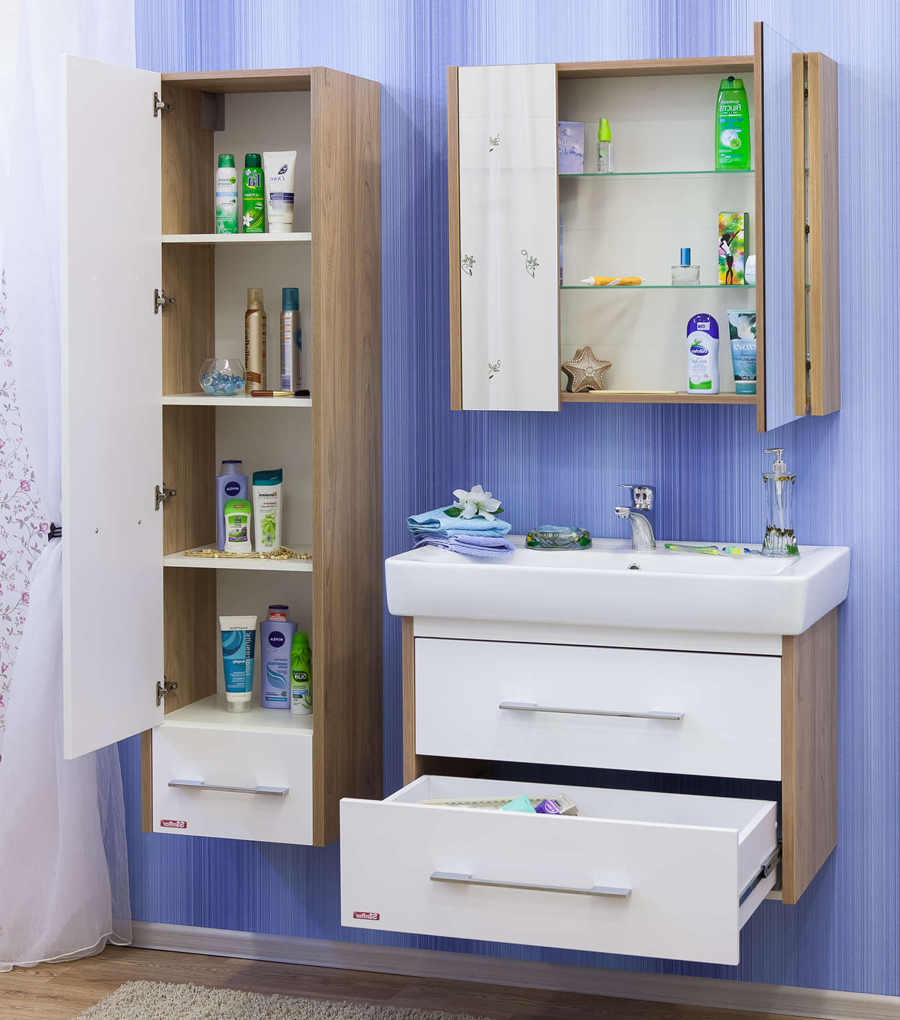 Шкаф-пенал Sanflor Ларго 2 вяз швейцарский, белый L Н0000000510 - 3