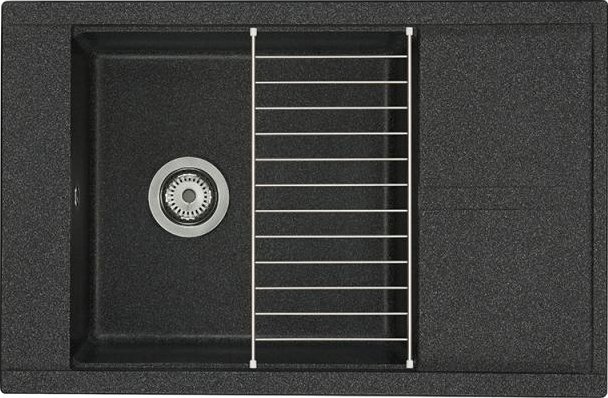 Мойка кухонная AQUATON Делия 78 графит 1A715132DE210 - 3