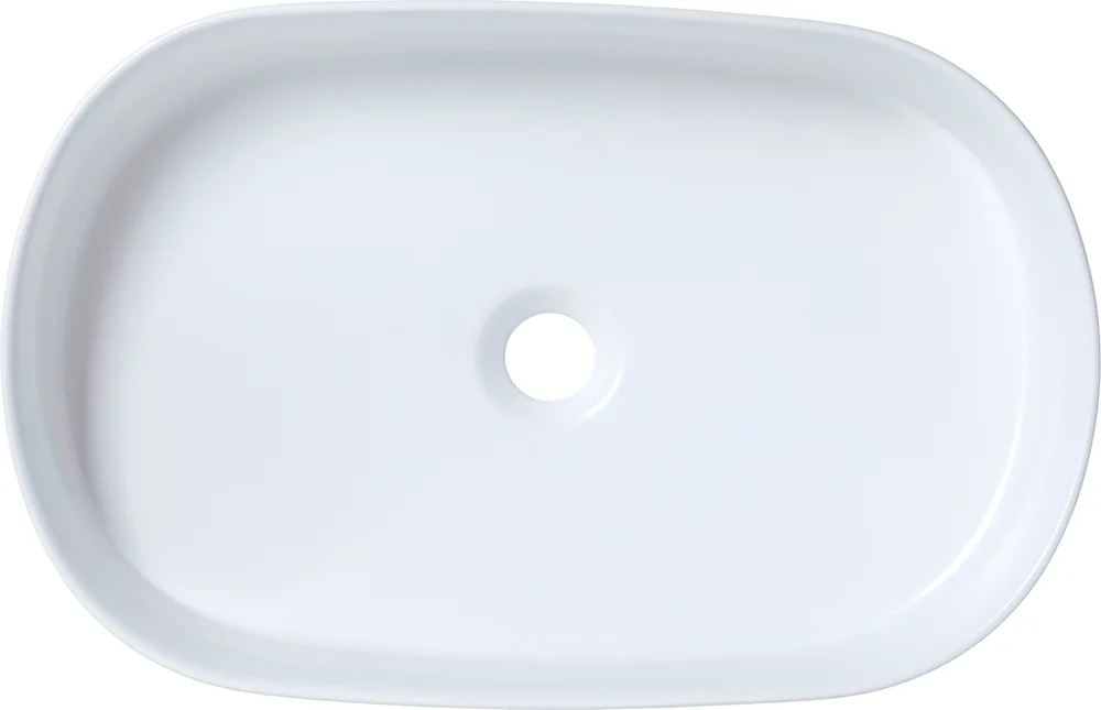 Раковина накладная Allen Brau Fantasy Oval 55х36 белый матовый 4.11022.21 - 2