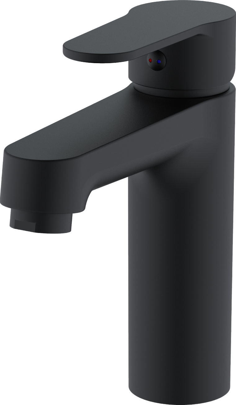 Смеситель для раковины DIWO Ярославль YAR-01b черный матовый - 0