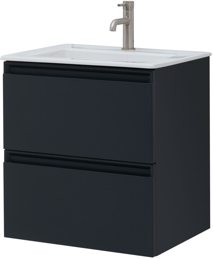 Тумба с раковиной Allen Brau Eclipse 60 черный матовый 1.E1001.AM - 0