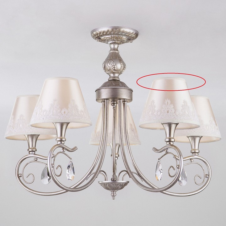 Люстра на штанге Eurosvet Incanto 60069/5 серебро - 0