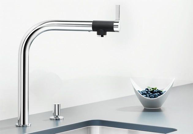 Смеситель для кухонной мойки Blanco Vonda хром, черный  518434 - 1