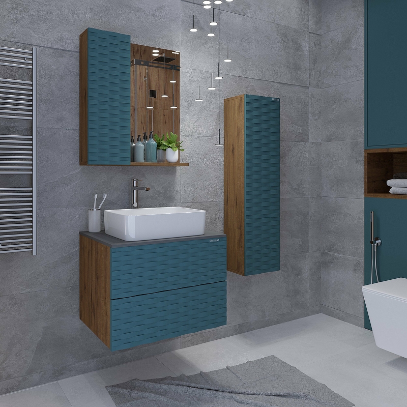 Зеркало-шкаф Grossman АЛЬБА веллингтон/бриз  206502 - 2