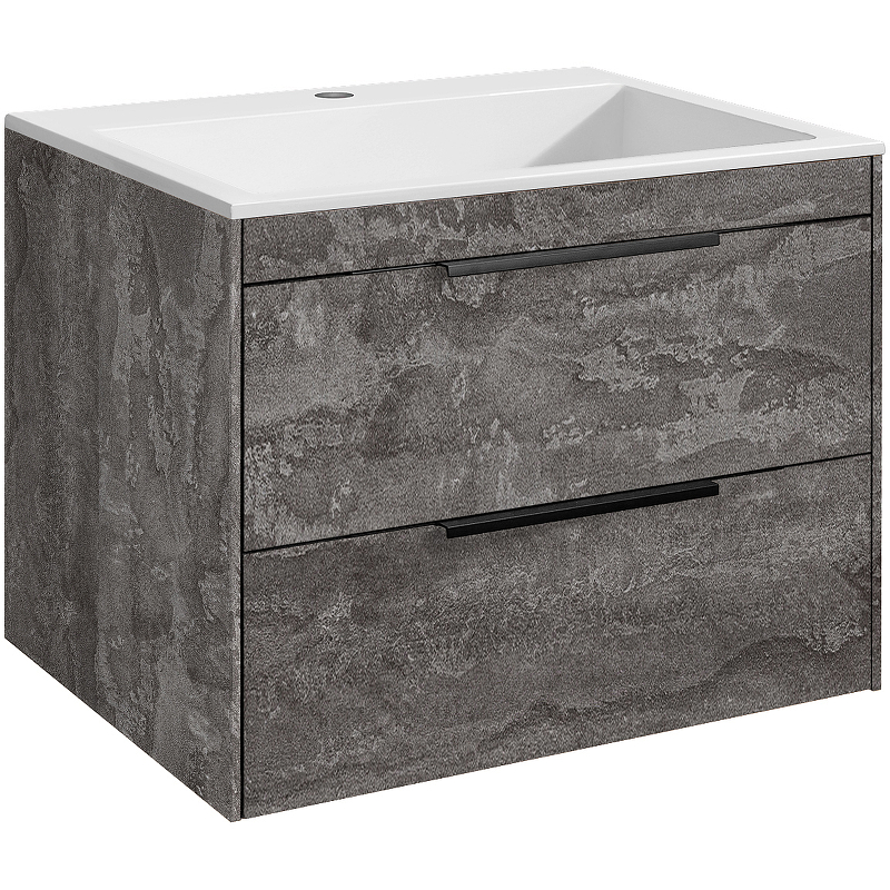 Тумба под раковину Vincea Chiara 60 серый VMC-2C2600GS - 1
