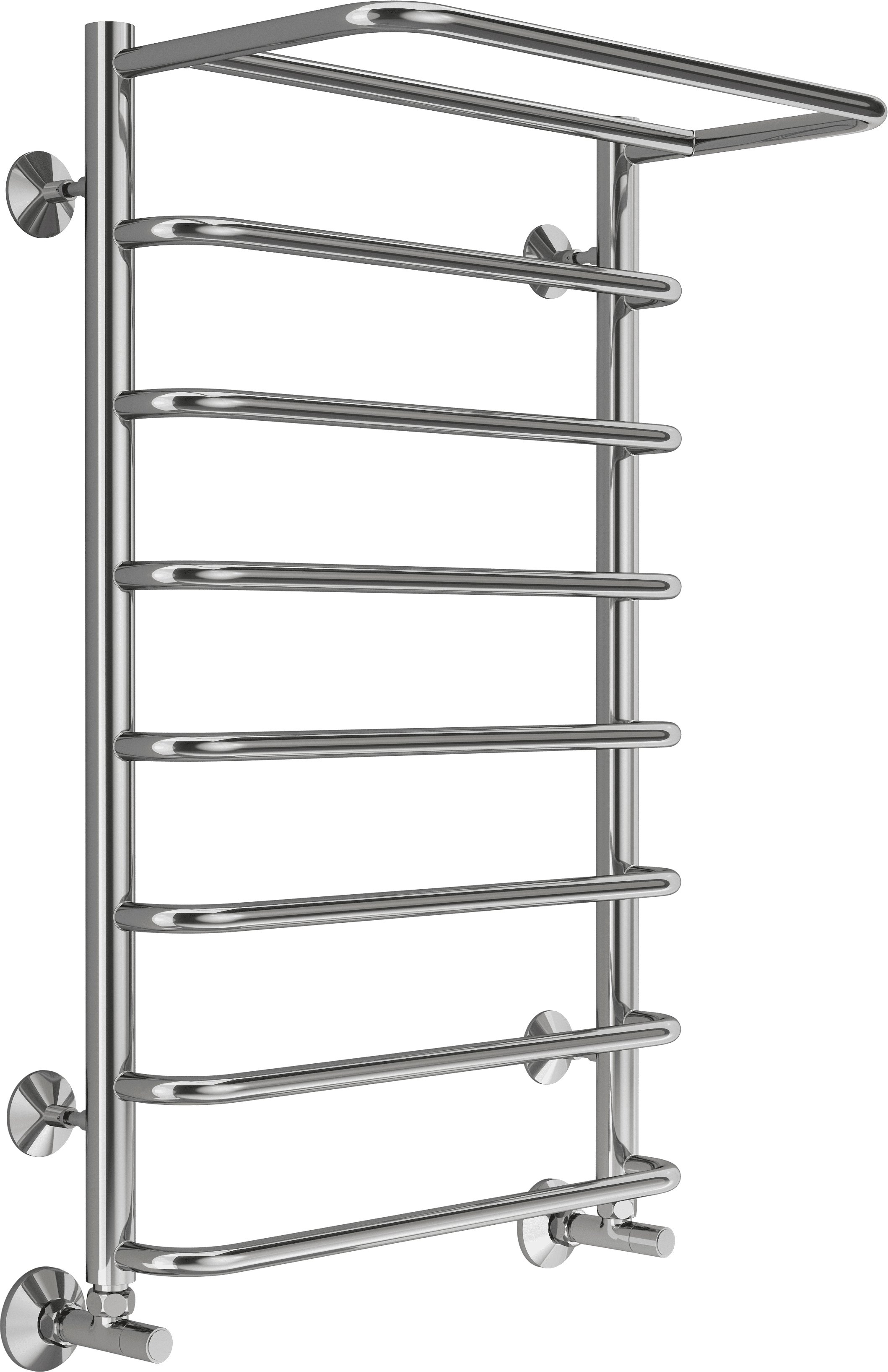 Водяной полотенцесушитель Terminus Полка П8 500x800 с полкой Хром 4670078530295 - 1