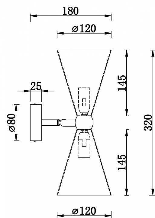 Бра Maytoni Vesper MOD108WL-02WG - 1