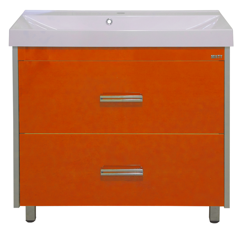 Джулия QVATRO - 90 Тумба с 2 ящ оранжевая Л-Джк01090-13102Я - 0