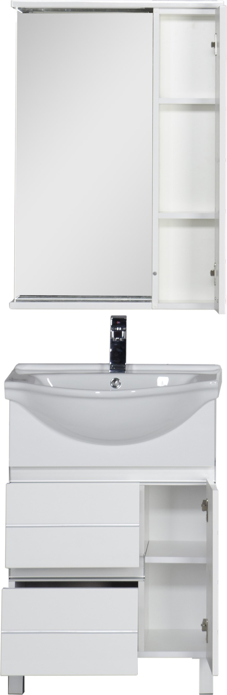 Мебель для ванной Aquanet Доминика 60 белая 171684 - 13