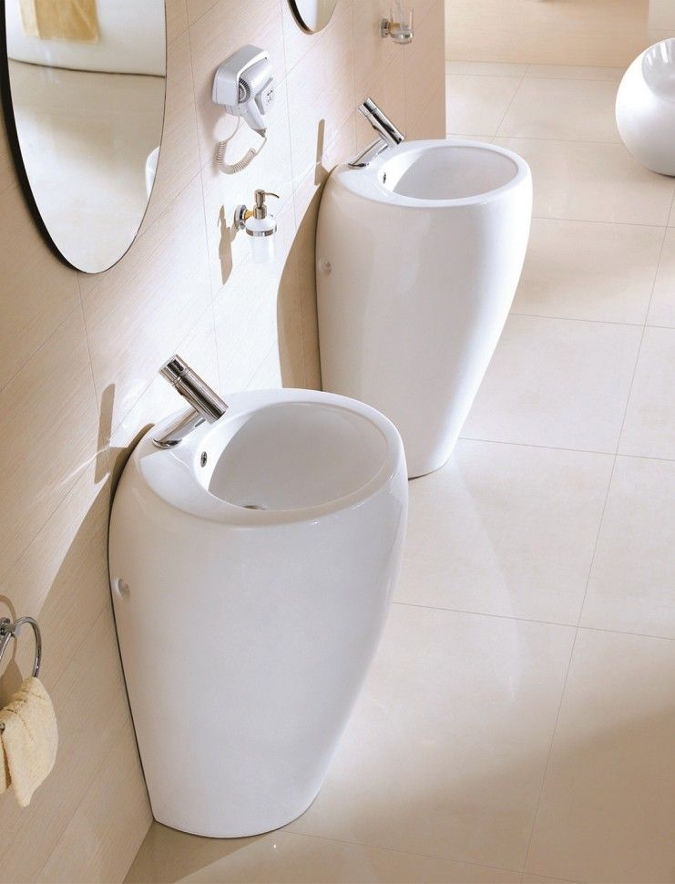 Раковина подвесная CeramaLux N 52.5 см белый  1001 - 0