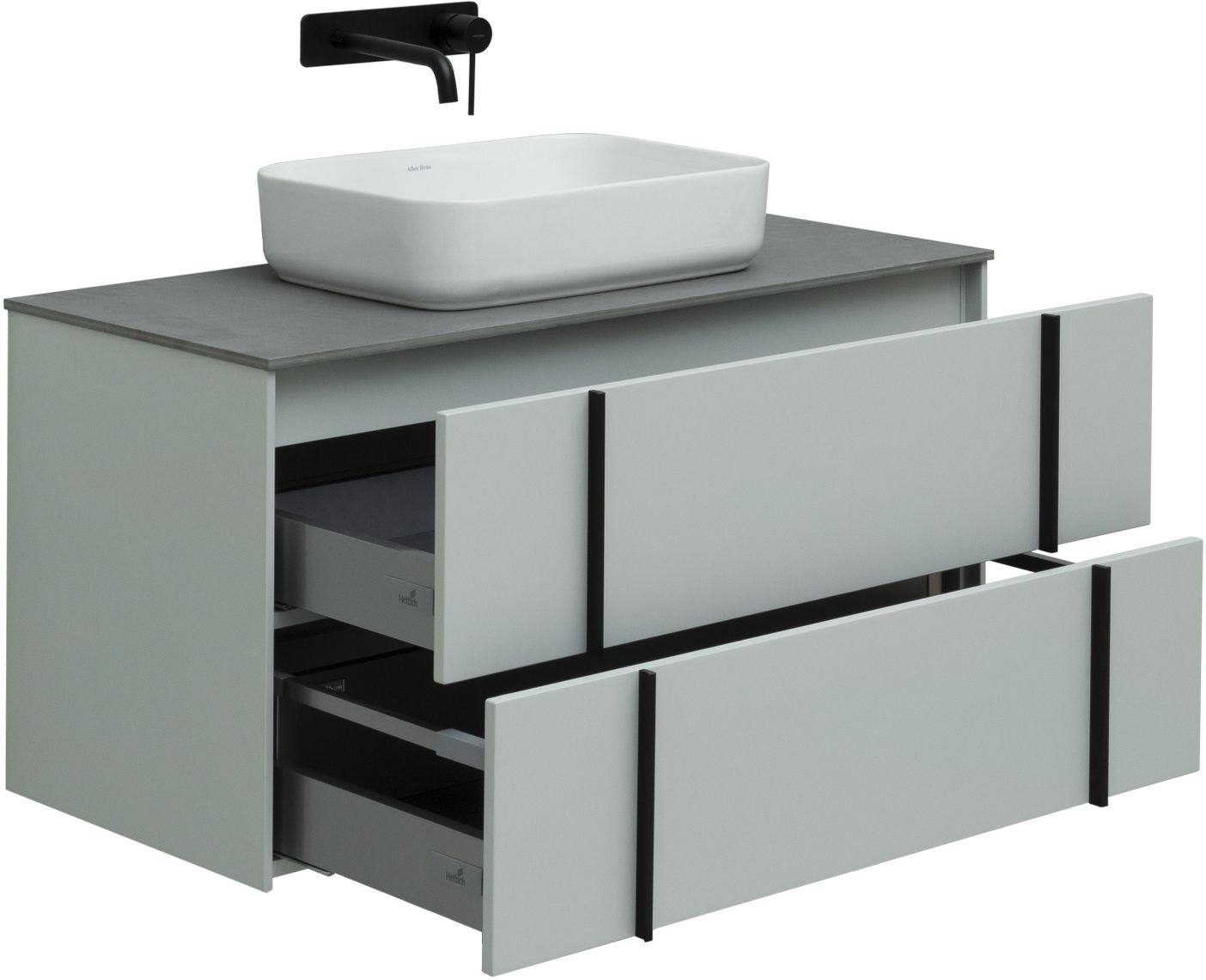 Тумба под раковину Allen Brau Reality 100 светло - зеленый матовый 1.32007.PWM - 7