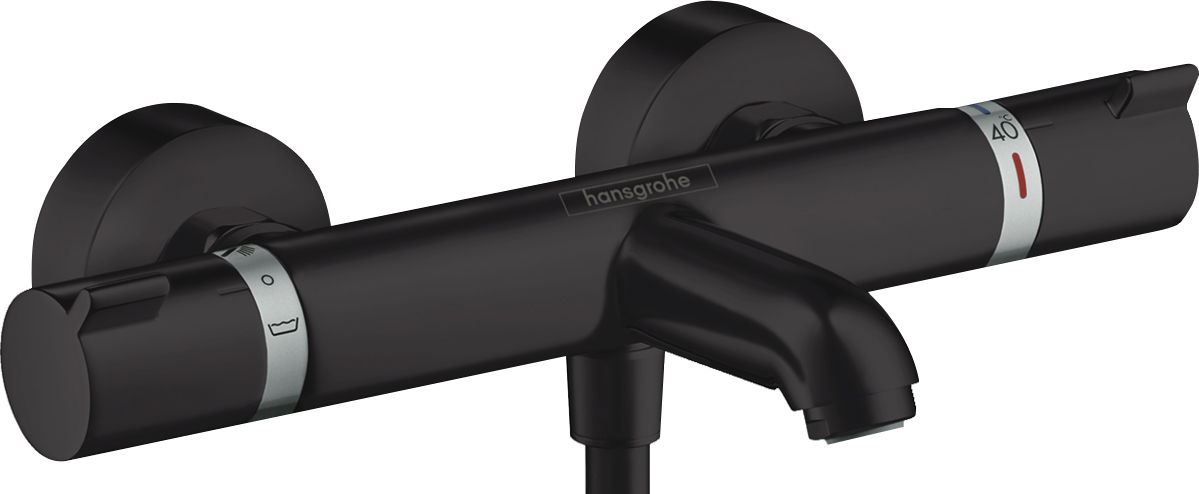 Термостат Hansgrohe Ecostat Comfort для ванны с душем, матовый черный 13114670 - 0