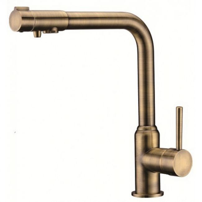 Смеситель Kaiser Teka 13044-3 для кухонной мойки, бронза - 0