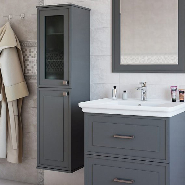 Шкаф-пенал Sanflor Модена L, серый C03247 - 0