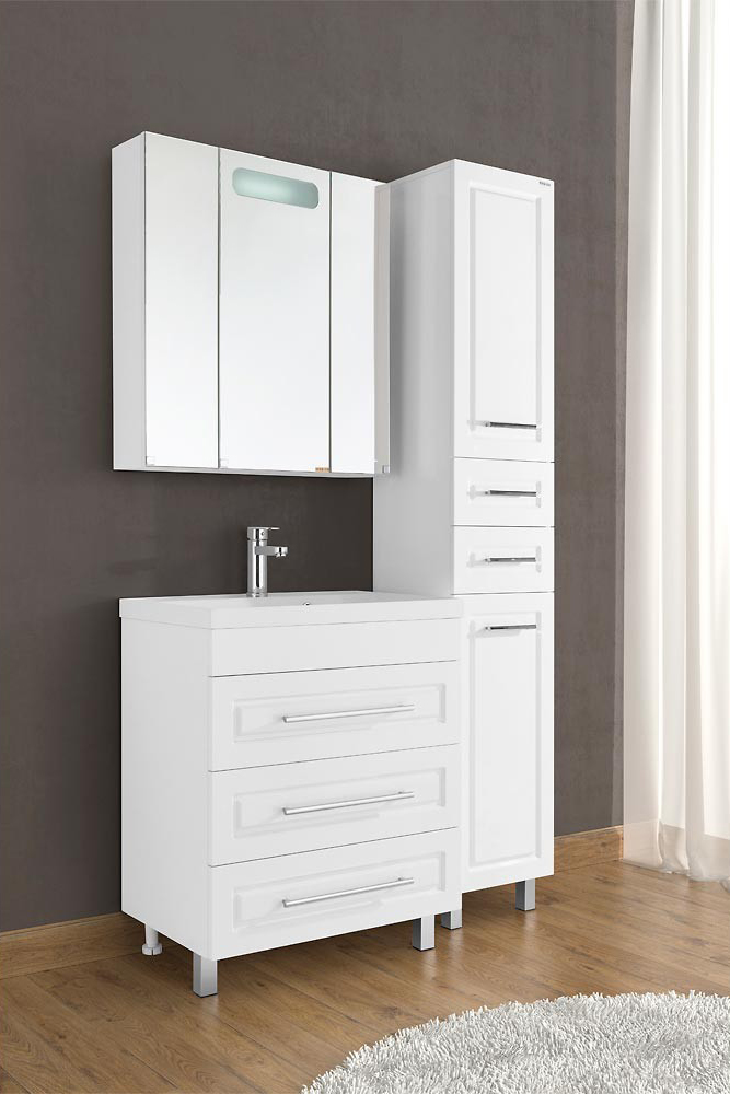 Зеркало-шкаф Vod-Ok Мальта 80, белый 4818 - 1