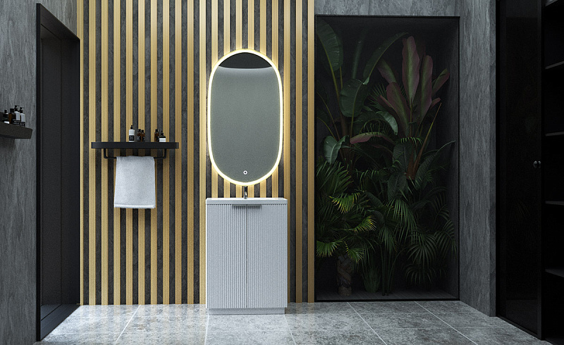 Тумба с раковиной Sanvit Рольф 61 напольная белая - 1