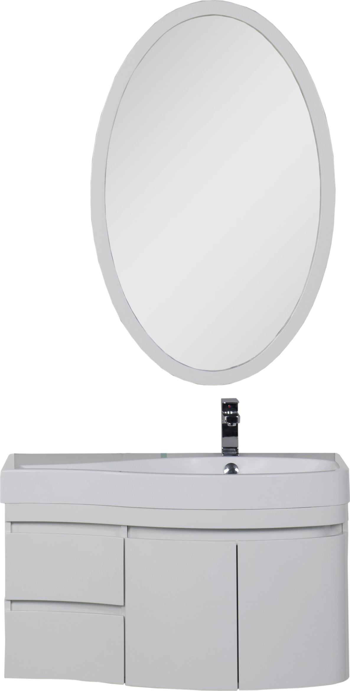 Тумба для комплекта Aquanet Сопрано 2-95 белая R 169633 - 4