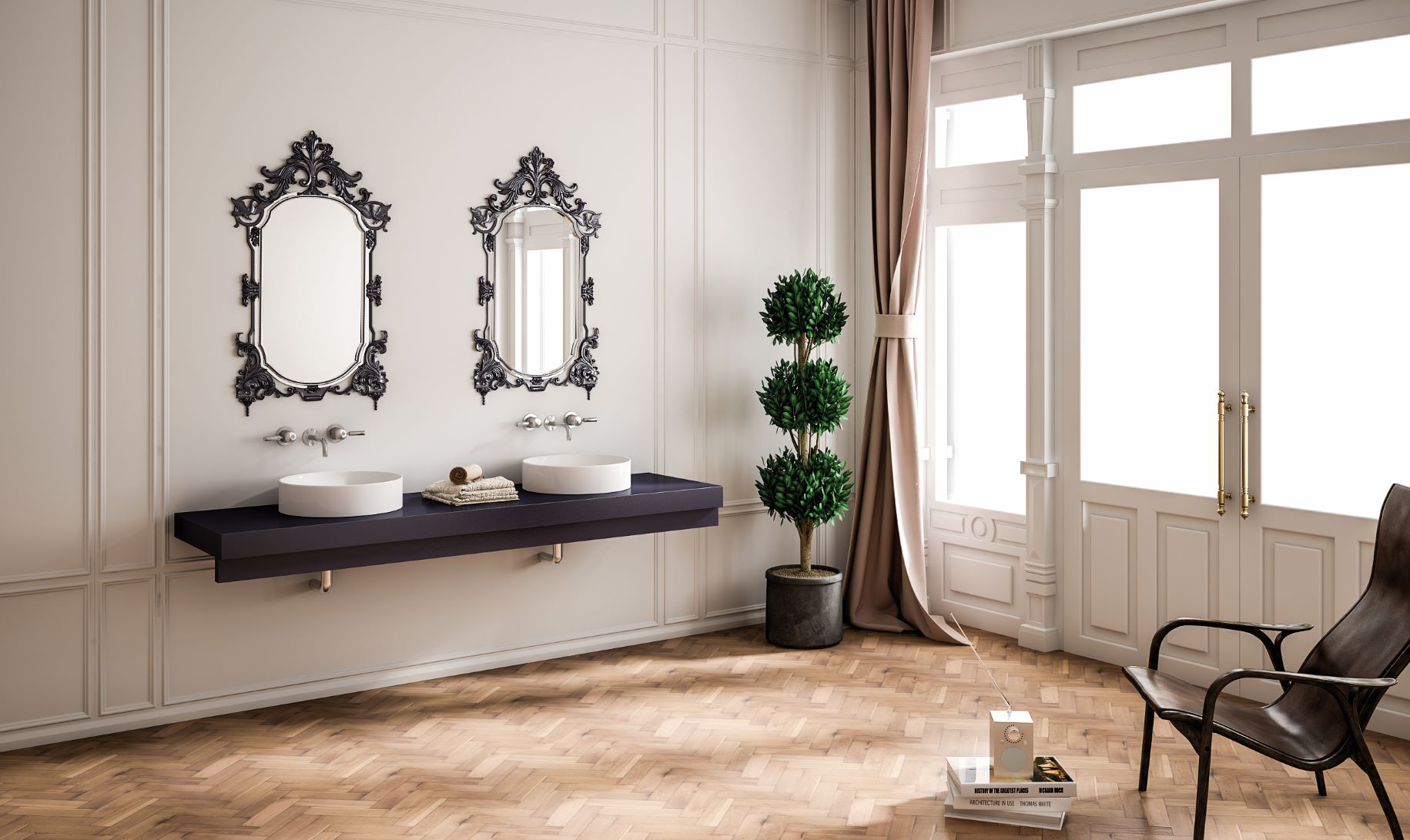 Раковина STWORKI накладная 43 3043-KL белый глянец - 6