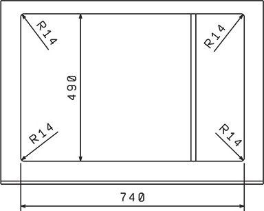 Мойка кухонная Florentina Липси 760 черный 20.160.D0760.102 - 2