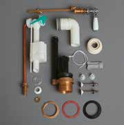 LANTE Механизм слива с боковой ручкой для бачка моноблок LA09B, цвет бронза D24 br - 0