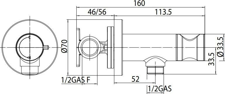Гигиенический душ Bossini Talita E37006B.030 со смесителем - 3
