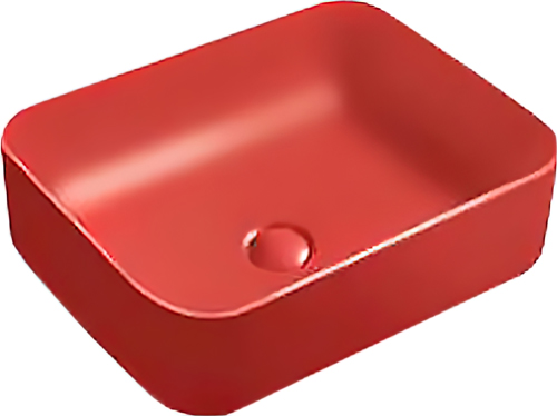 Раковина SantiLine SL-1051MR красная матовая - 0