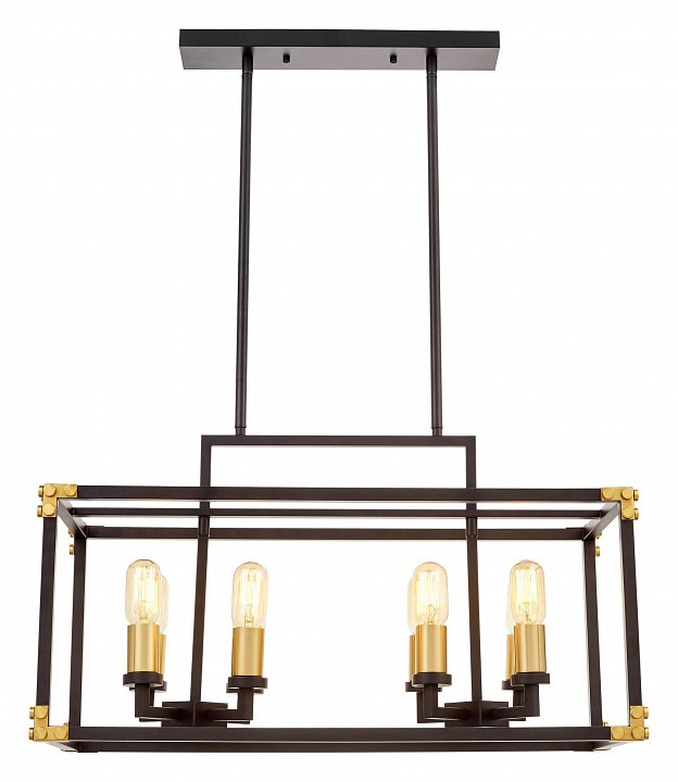 Подвесной светильник LUMINA DECO Waldorf LDP 1140-8 BK+MD - 0