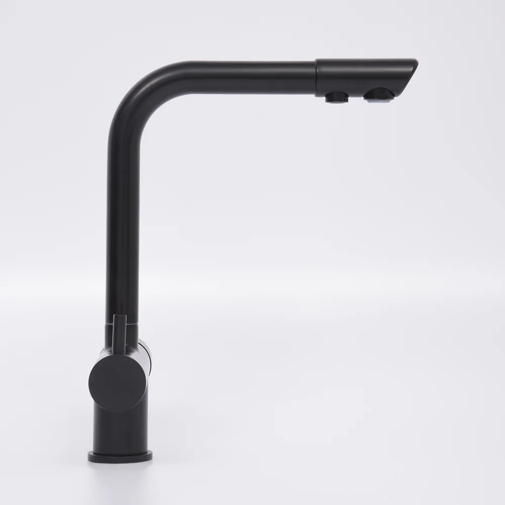 Смеситель для кухни Wasserkraft черный матовый A8367 - 1