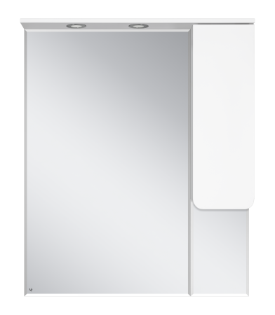 Зеркало-шкаф Misty Чегет 85 правое белое глянцевое П-Чег-02085-01П - 0