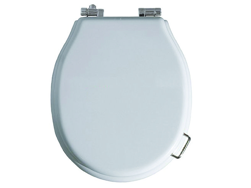 Крышка-сиденье Simas Lante LA006 белая, с микролифтом, петли хром - 0