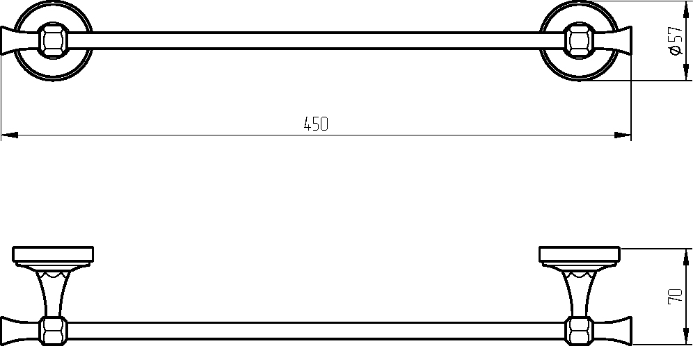Полотенцедержатель Migliore Fortuna 27660 золото - 1