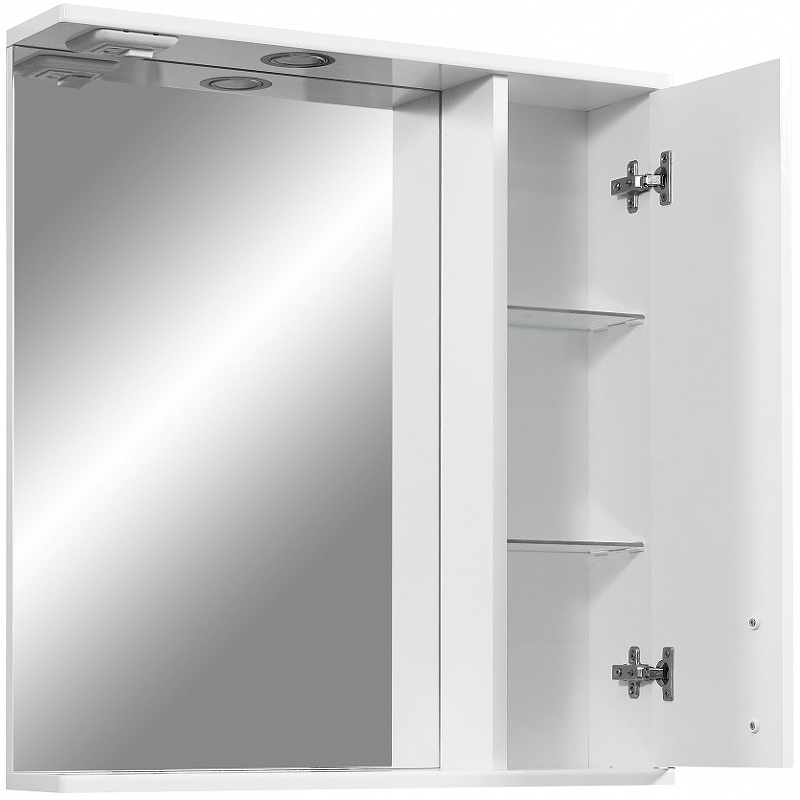 Зеркало-шкаф Stella Polar Фантазия 65 R с подсветкой белый SP-00000225 - 1