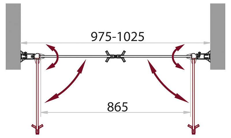 Душевая дверь BelBagno Sela 100 хром  SELA-B-2-100-P-Cr - 3
