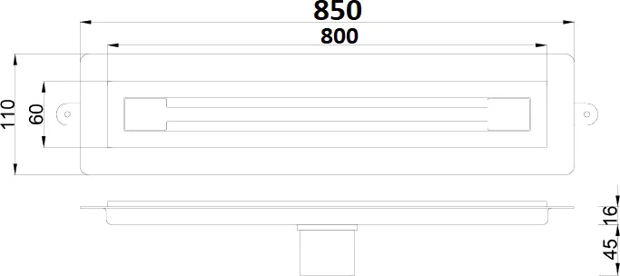 Душевой лоток Armadi Art Premium Trendy 80 золото матовый 983-80-MG - 5