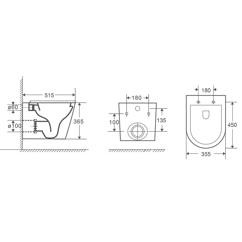 Комплект Weltwasser AMBERG 506 ST + SALZBACH 041 MT-GR + AMBERG RD-BL  10000011103 - 5