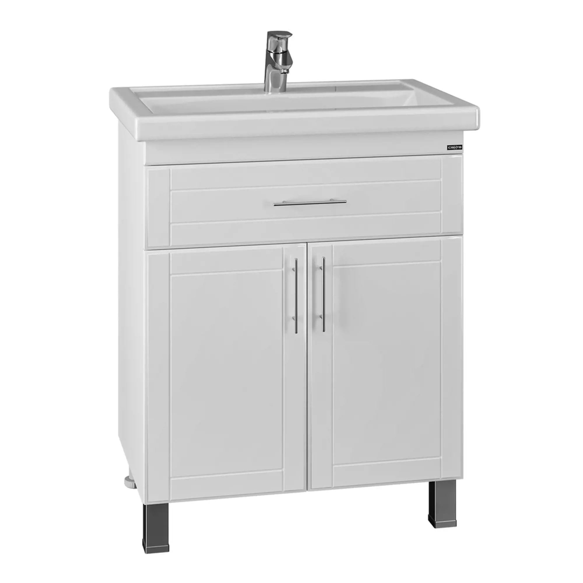 Тумба с раковиной напольная Санта Дублин 70 белый - 3