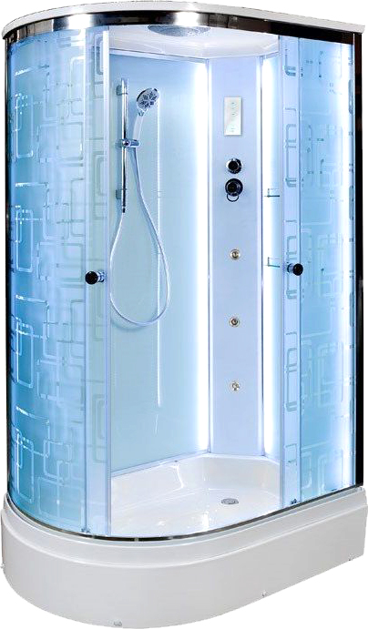 Душевая кабина Deto ЕМ 120х80  EM2712RLED+GM - 0
