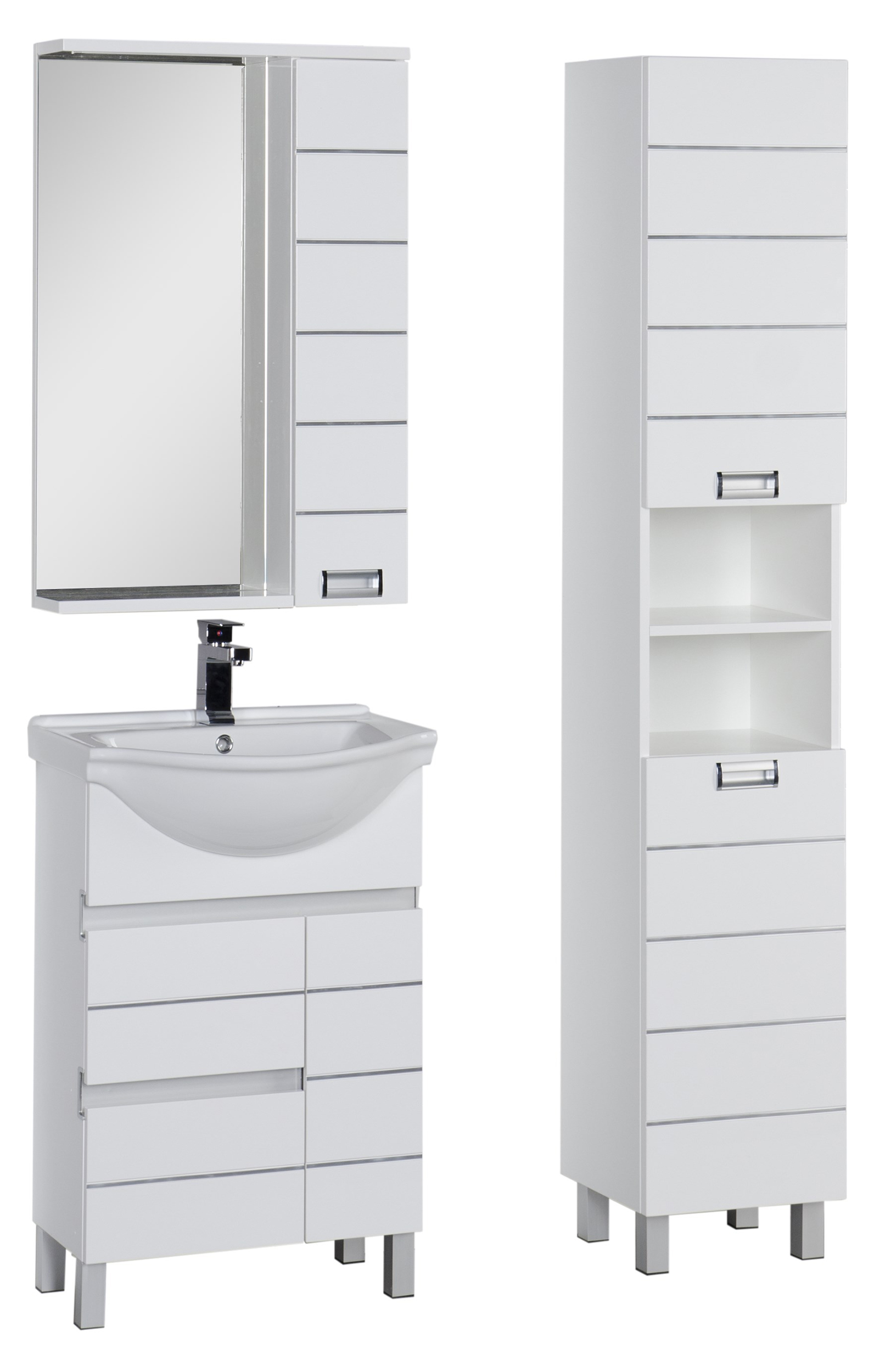 Шкаф-пенал Aquanet Доминика 35 белый 170802 - 6