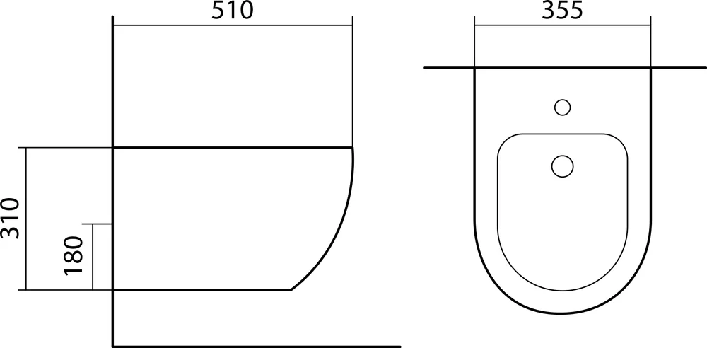 Биде подвесное Aquatek Европа белый матовый  AQ1016-MW - 1