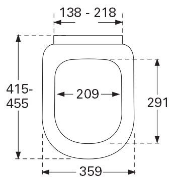 Крышка-сиденье Villeroy & Boch Subway 9M55 S101 с микролифтом, петли хром 9M55S101 - 6