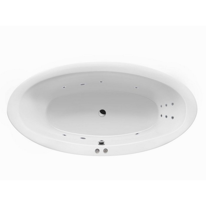 Ванна акриловая Excellent Lumina Line 190х95 с гидромассажем белый - хром WAEX.LUM19.LINE.CR - 0