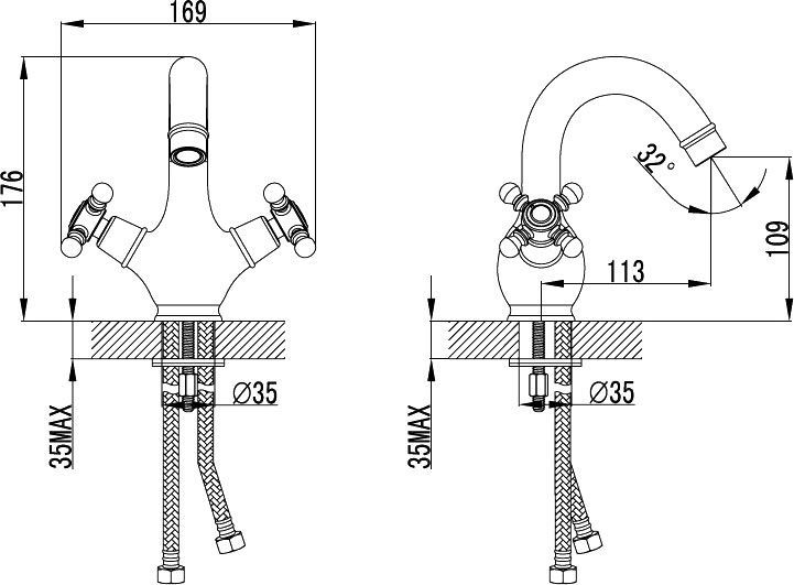 Смеситель Iddis Sam SAMSB00i01 для раковины - 6