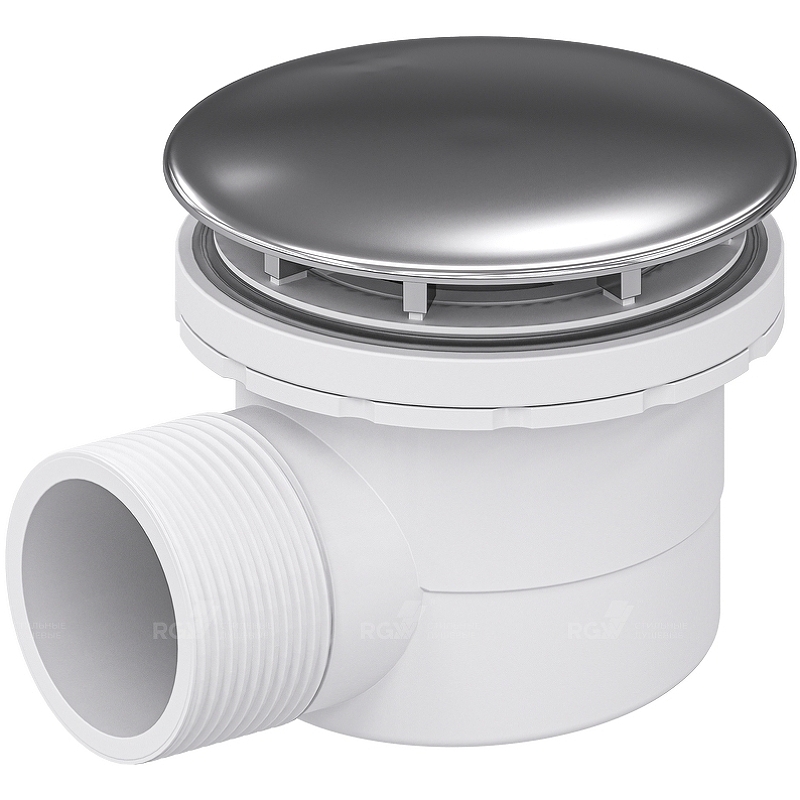 Сифон для душевого поддона RGW Velplex QYD-06 хром 18241106-01* - 0
